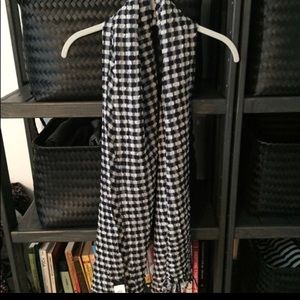 J crew Gingham lightweight scarf